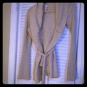 Cashmere rie front cardigan sweater xs